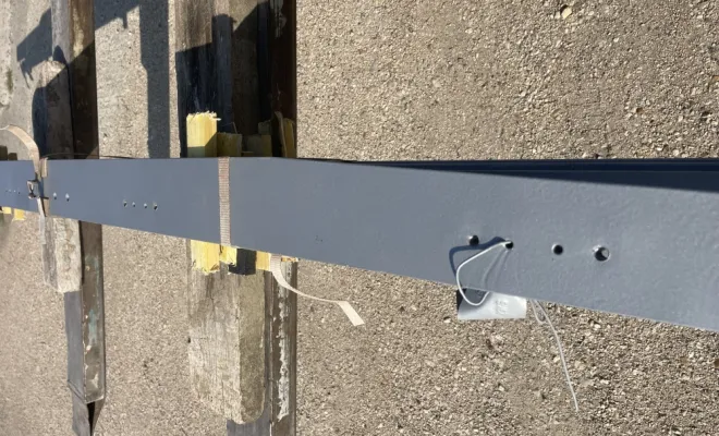 Grenaillage + peinture ACQPA sur fer plat pour NOTRE DAMA DE PARIS, Orléans, Résine Solution